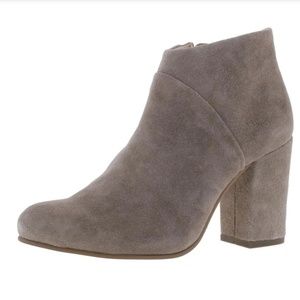 Steve Madden Juliet Taupe Suede Ankle Booties